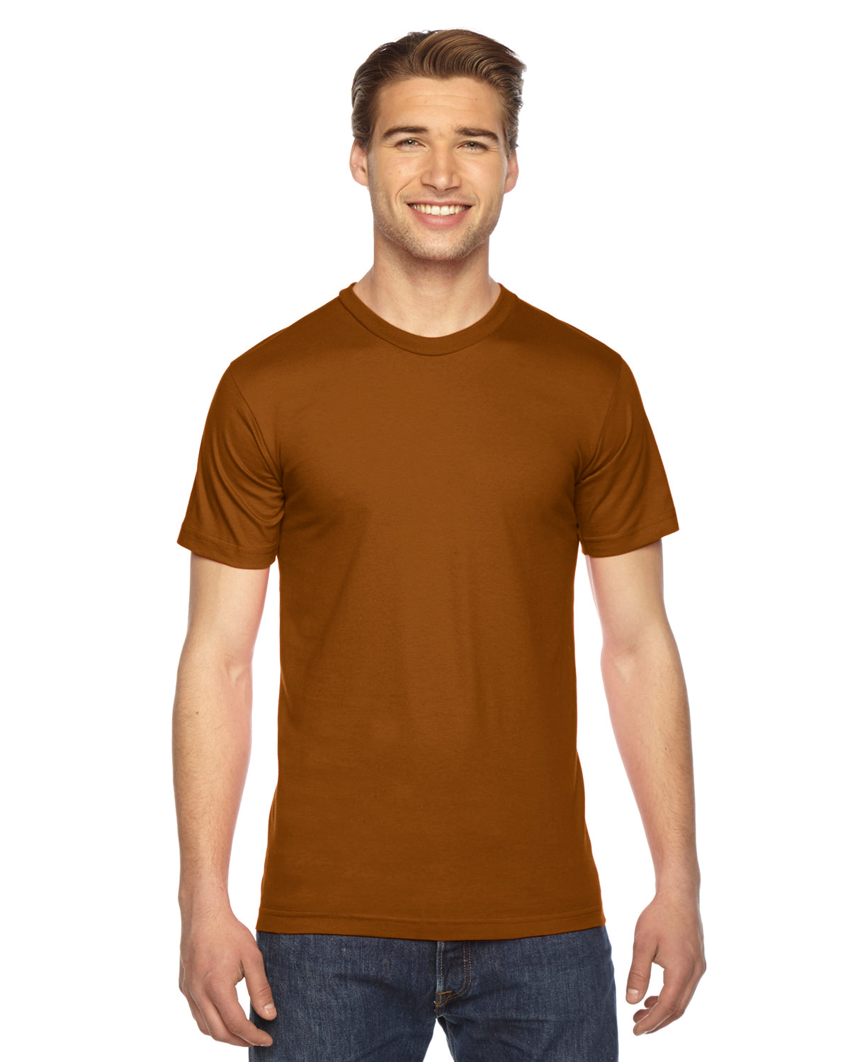 Unisex Fine Jersey Short-Sleeve T-Shirt - Camel
