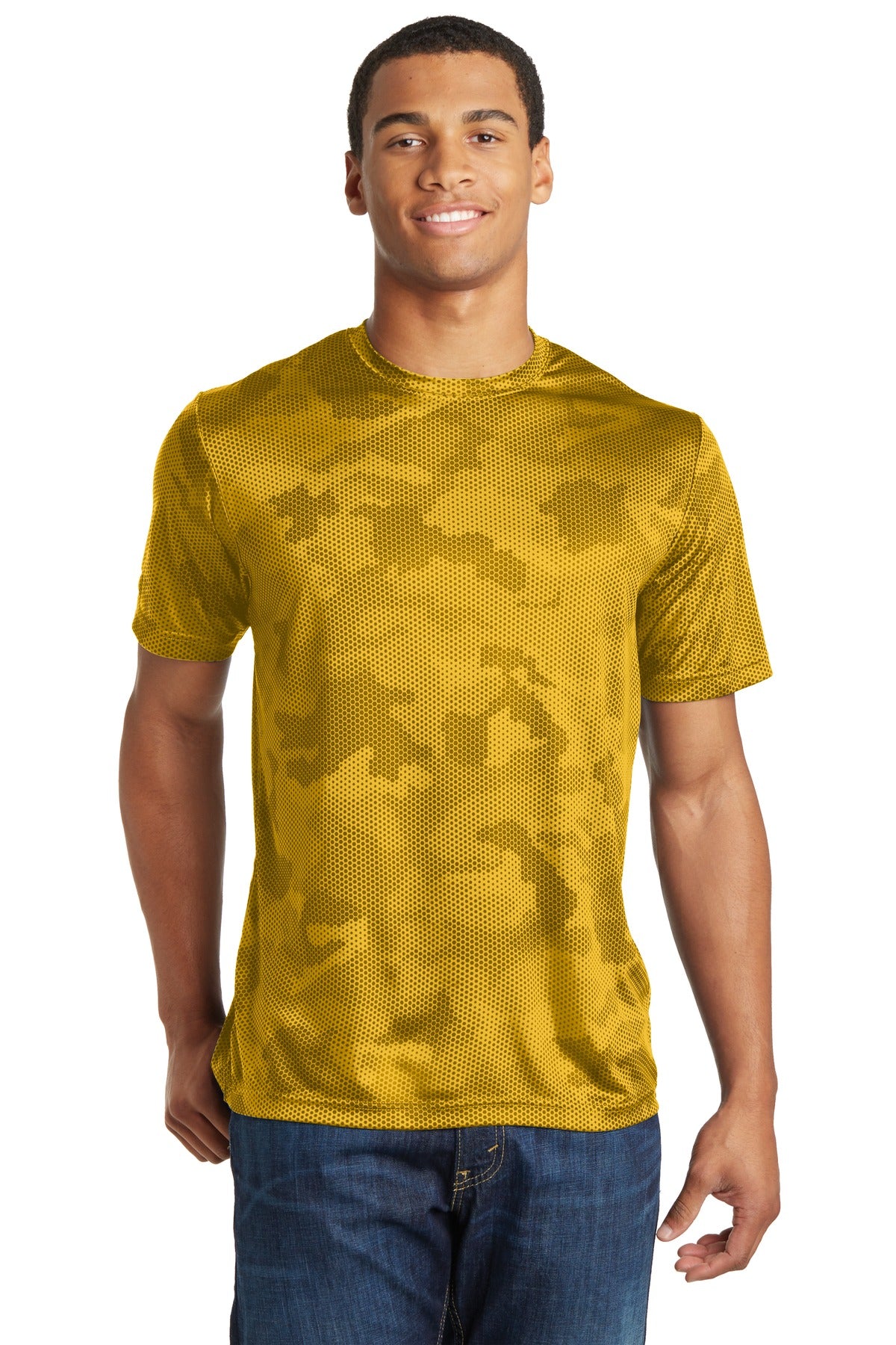 Unisex CamoHex Tee - Gold