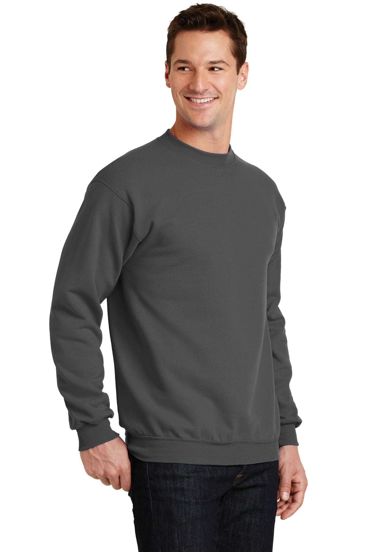 Unisex Core Fleece Crewneck Sweatshirt - Charcoal