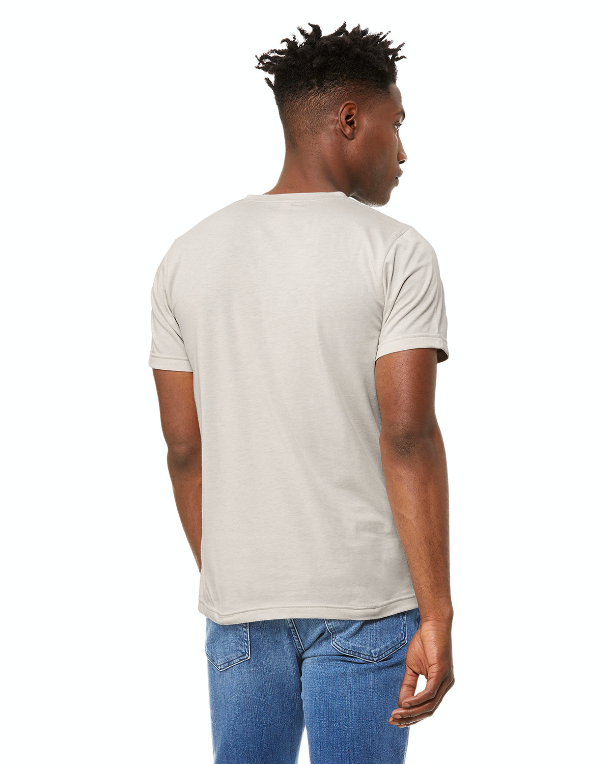 Unisex Jersey Short-Sleeve V-Neck T-Shirt - Heather Dust