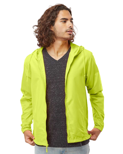 Unisex Water-Resistant Lightweight Windbreaker - Safety Yellow