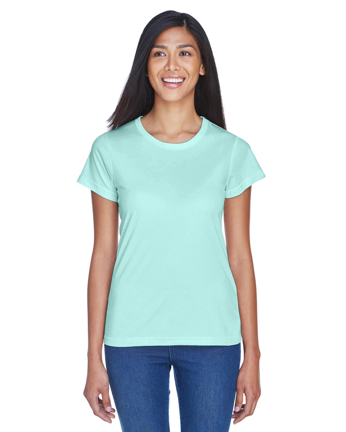 Women's Cool & Dry Sport Performance Interlock T-Shirt - Sea Frost