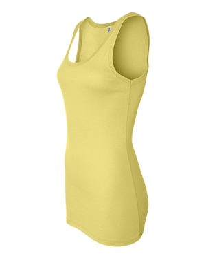 Women's Sheer Mini Rib Tank - Yellow