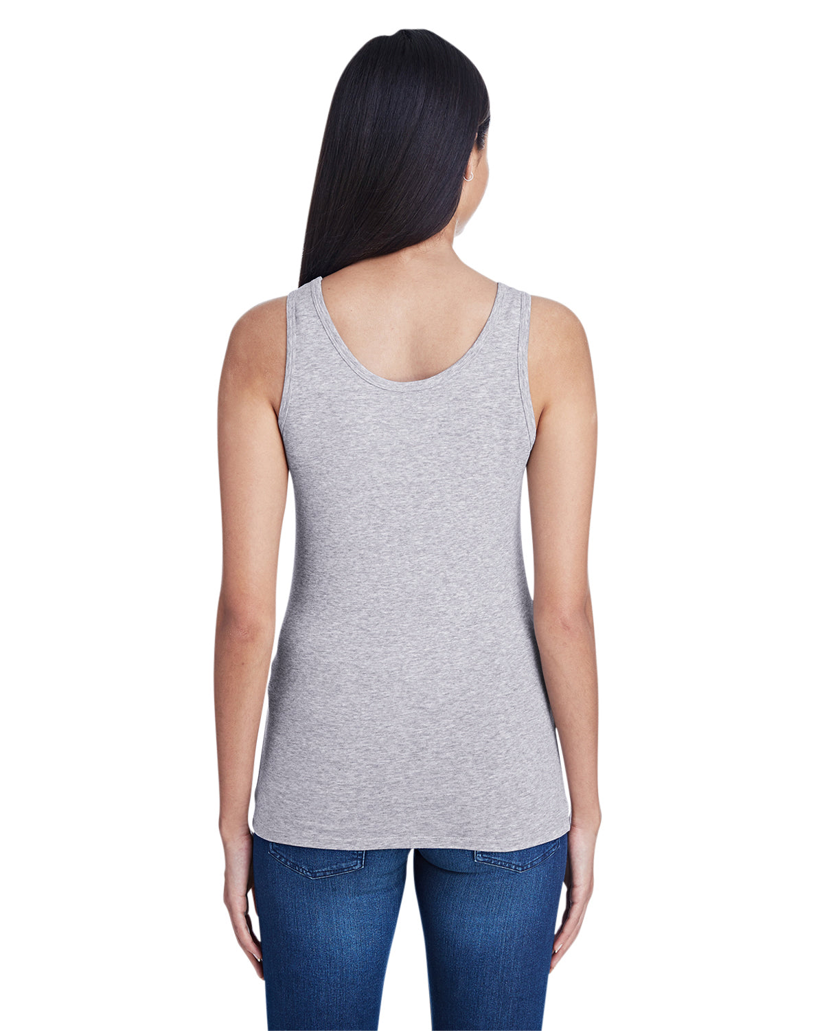 Women's Stretch Tank - Heather Gray