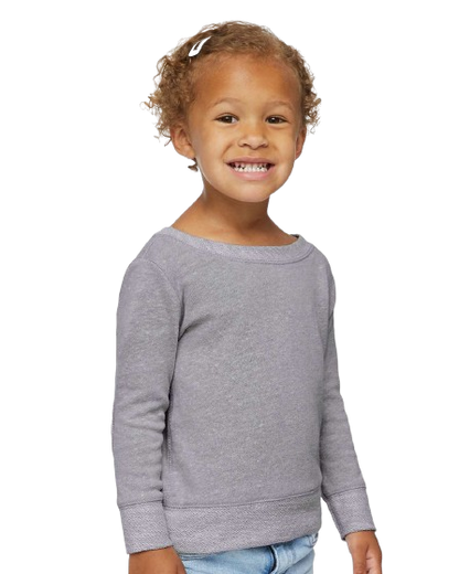 Toddler Harborside Melange French Terry Crew - Gray Melange