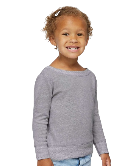 Toddler Harborside Melange French Terry Crew - Gray Melange