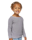 Rabbit Skins 3379RA - Toddler Harborside Melange French Terry Crew - Gray Melange