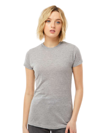 Women's Poly-Rich Slim Fit Tee - Heather Grey