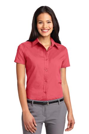 Women's Short Sleeve Easy Care Shirt - Hibiscus