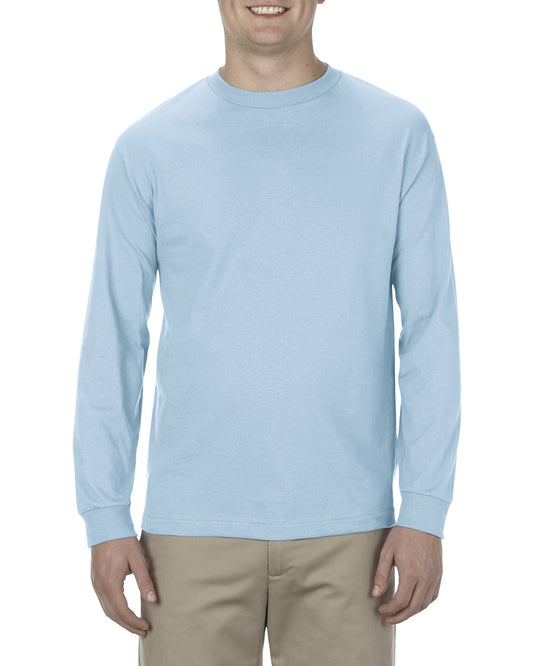 Unisex Heavyweight Cotton Long-Sleeve T-shirt - Powder Blue