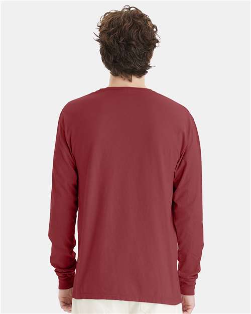 ComfortWash by Hanes GDH200 Cayenne — on model back