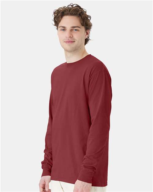 ComfortWash by Hanes GDH200 Cayenne — on model side