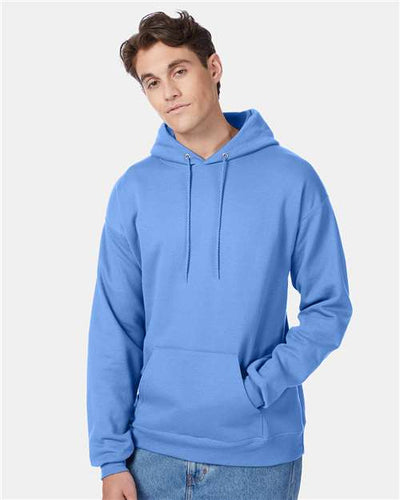 Hanes P170 Carolina Blue — on model front