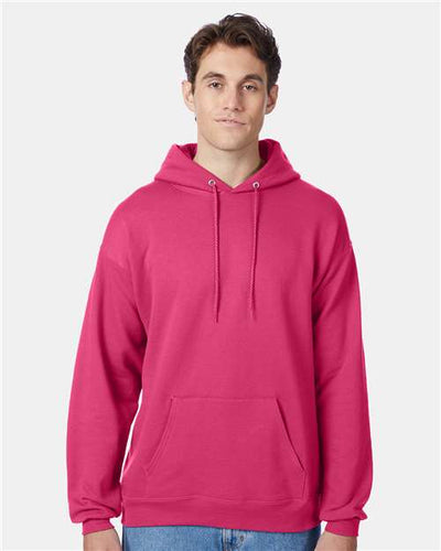 Hanes P170 Wow Pink — on model front