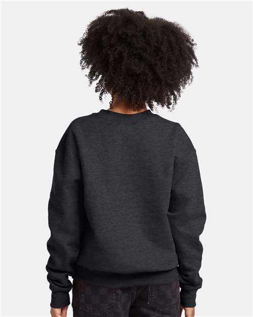 Hanes P360 Charcoal Heather — on model back