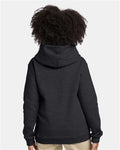 Hanes P473 Charcoal Heather — on model back