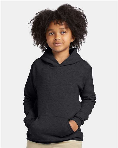 Hanes P473 Charcoal Heather — on model front