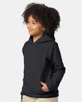 Hanes P473 Charcoal Heather — on model side