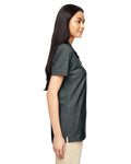 Women's Double Piqué Polo - Dark Heather