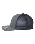 Flexfit 6511 Charcoal/ Navy — direct side