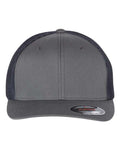 Flexfit 6511 Charcoal/ Navy — front