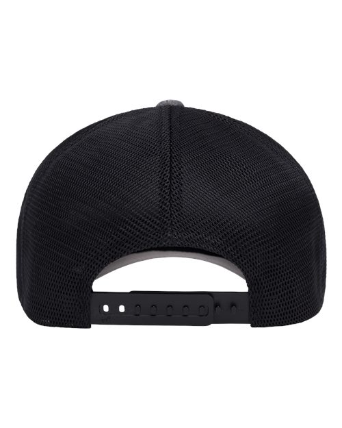 Flexfit 110M Melange Charcoal/ Black — back