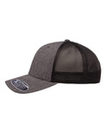 Flexfit 110M Melange Charcoal/ Black — direct side