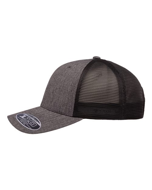 Flexfit 110M Melange Charcoal/ Black — direct side