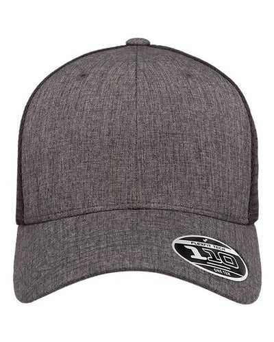 Flexfit 110M Melange Charcoal/ Black — front