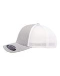 Flexfit 110M Melange Silver/ White — direct side
