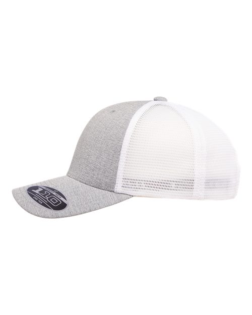 Flexfit 110M Melange Silver/ White — direct side