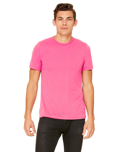 Unisex Poly-Cotton Short-Sleeve T-Shirt - Berry