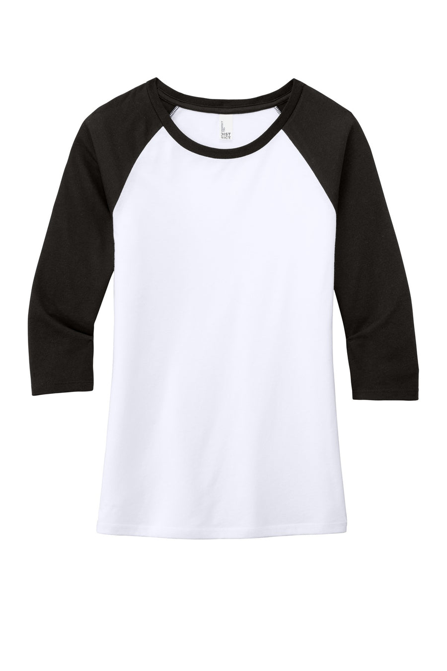 Women's Perfect Tri 3/4-Sleeve Raglan - Black / White