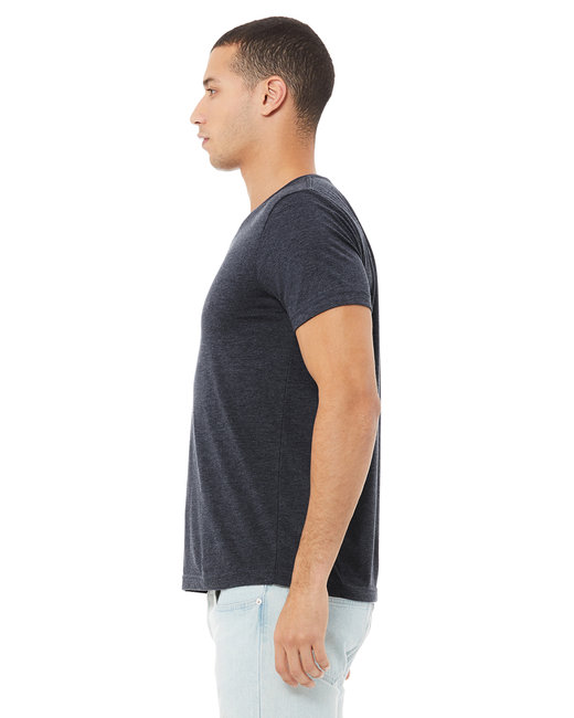 Unisex Jersey Short-Sleeve V-Neck T-Shirt - Heather Navy