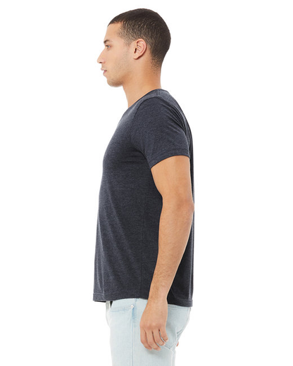 Unisex Jersey Short-Sleeve V-Neck T-Shirt - Heather Navy
