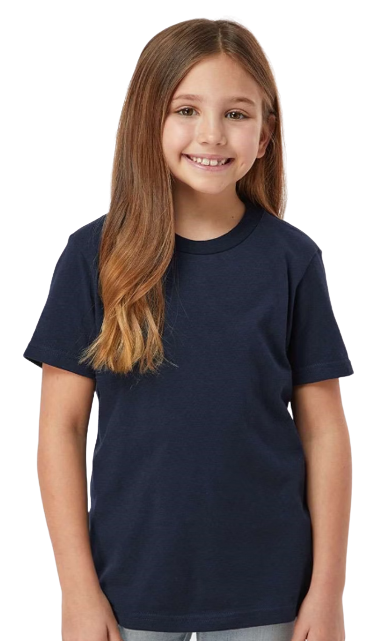 Youth Fine Jersey T-Shirt - Navy