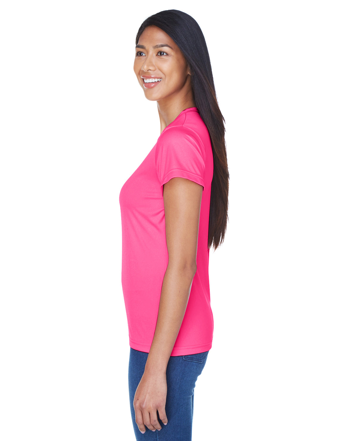 Women's Cool & Dry Sport Performance Interlock T-Shirt - Heliconia