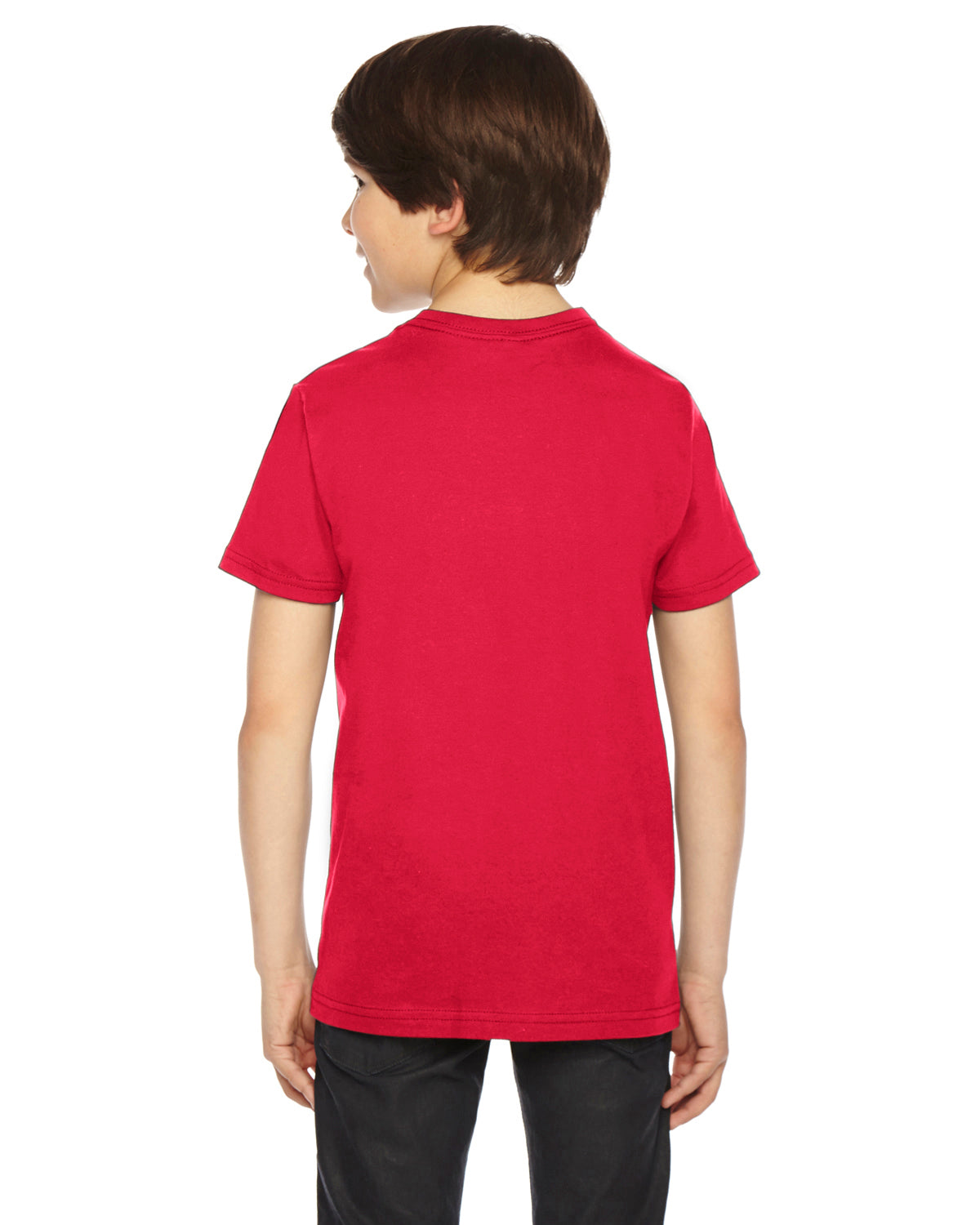 Youth Fine Jersey Short-Sleeve T-Shirt - Red
