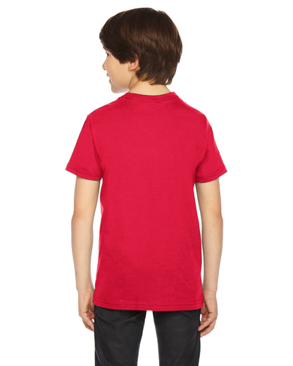Youth Fine Jersey Short-Sleeve T-Shirt - Red