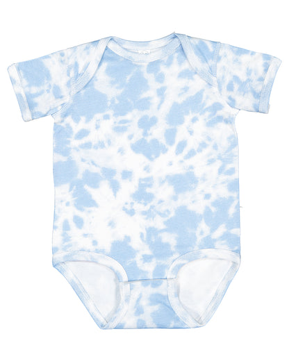 Infant Fine Jersey Bodysuit - Sky Tie Dye