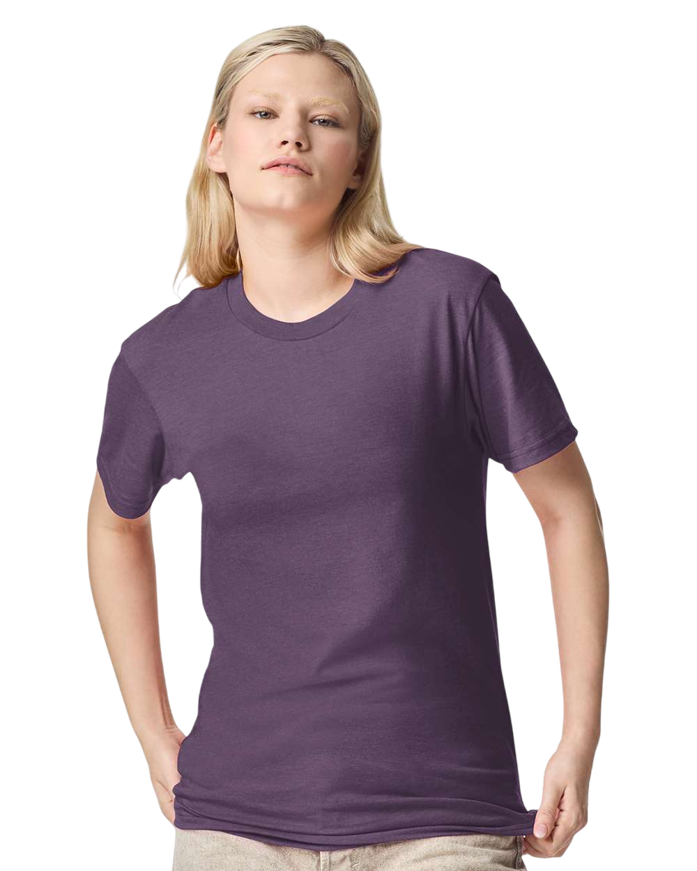 Unisex CVC T-Shirt - Heather Grape