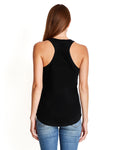 Women's Gathered Racerback Tank - Black