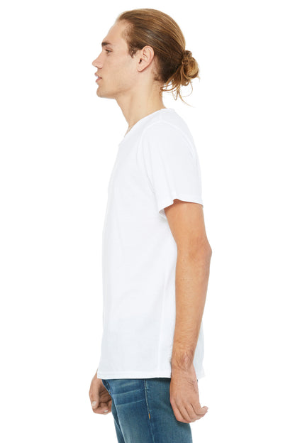 Men's Jersey Raw Neck T-Shirt - White
