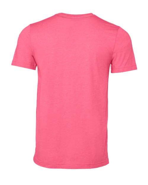 BELLA + CANVAS 3001CVC Heather Charity Pink — back