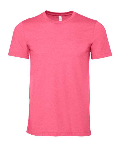 BELLA + CANVAS 3001CVC Heather Charity Pink — front