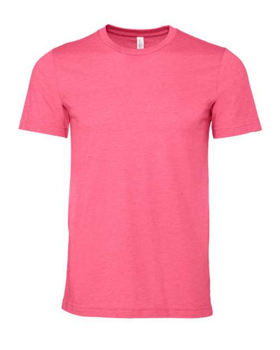 BELLA + CANVAS 3001CVC Heather Charity Pink — front