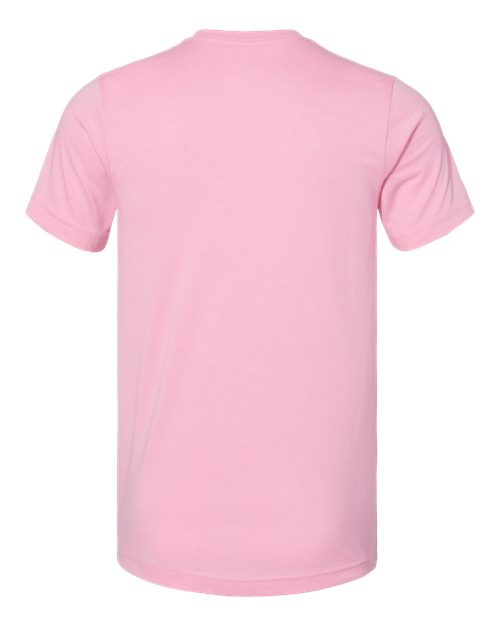 BELLA + CANVAS 3001CVC Heather Bubble Gum — back