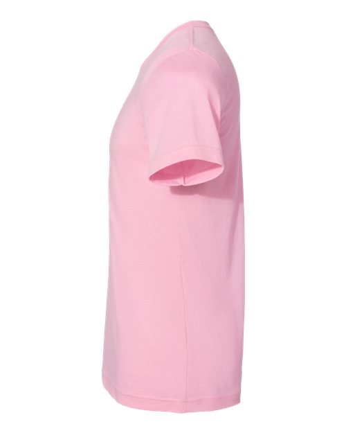 BELLA + CANVAS 3001CVC Heather Bubble Gum — direct side