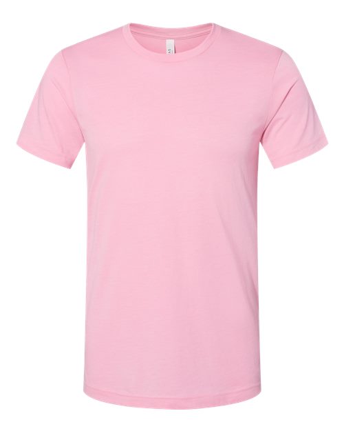 BELLA + CANVAS 3001CVC Heather Bubble Gum — front