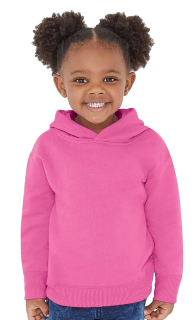 Toddler Pullover Fleece Hoodie - Raspberry